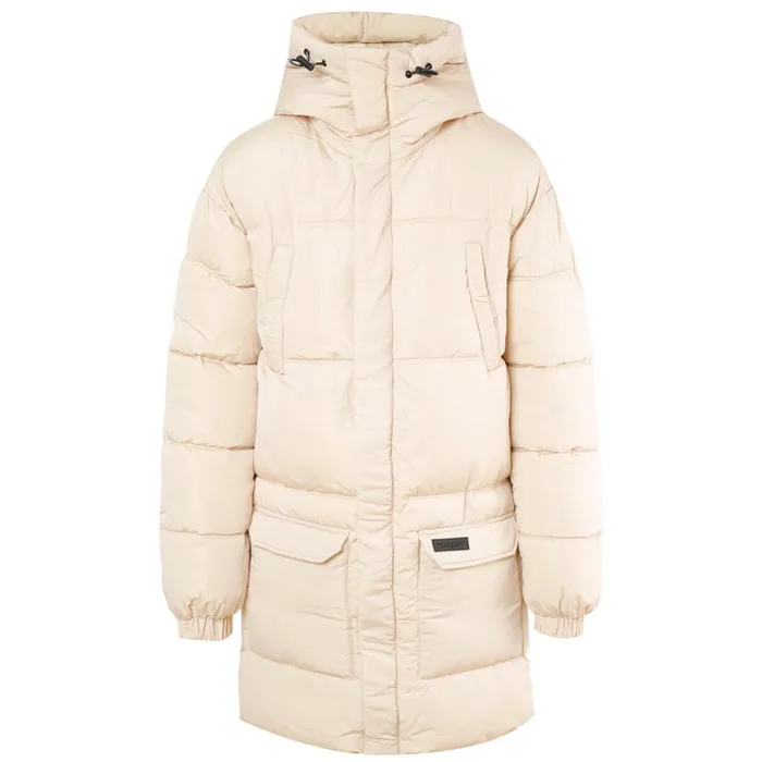 Men Sixth June Paris Outerwear Padded Long Down Jacket Beige