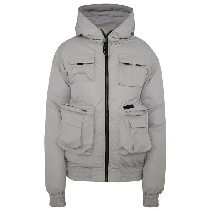 Men Sixth June Paris Outerwear Padded Tactical Jacket Grey