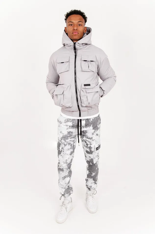 Men Sixth June Paris Outerwear Padded Tactical Jacket Grey Men Sixth June Paris Outerwear Padded Tactical Jacket Grey