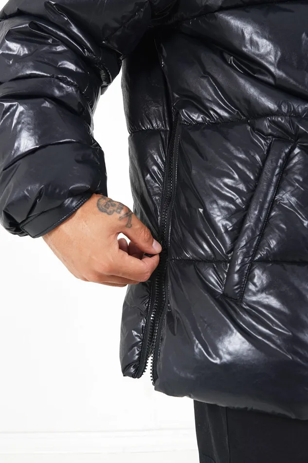 Men Sixth June Paris Outerwear Short Padded Down Jacket Black Men Sixth June Paris Outerwear Short Padded Down Jacket Black