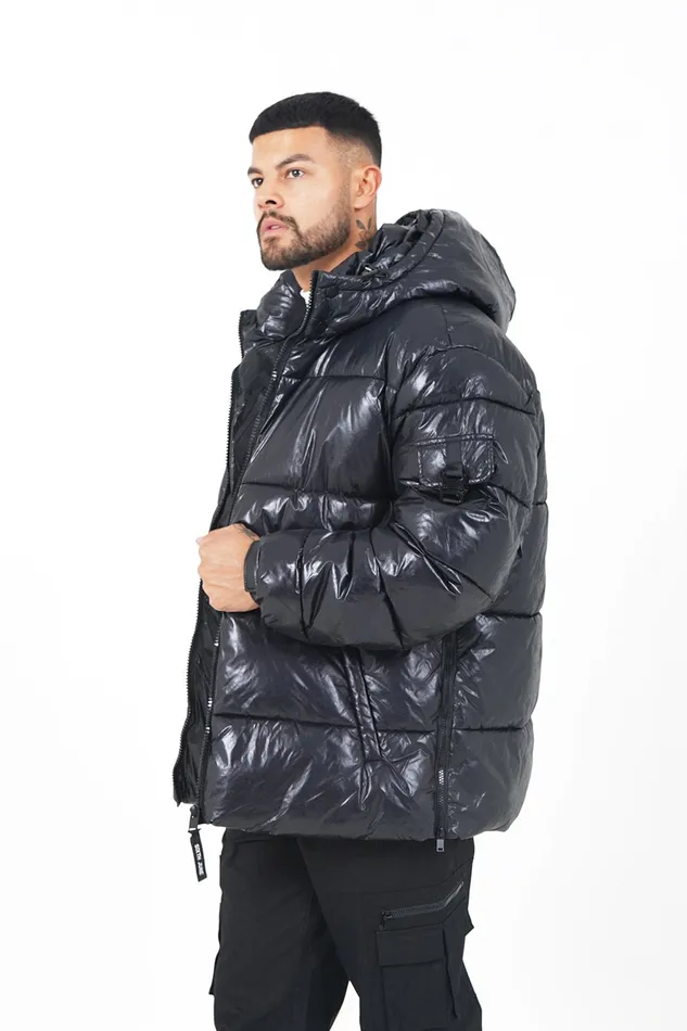 Men Sixth June Paris Outerwear Short Padded Down Jacket Black Men Sixth June Paris Outerwear Short Padded Down Jacket Black