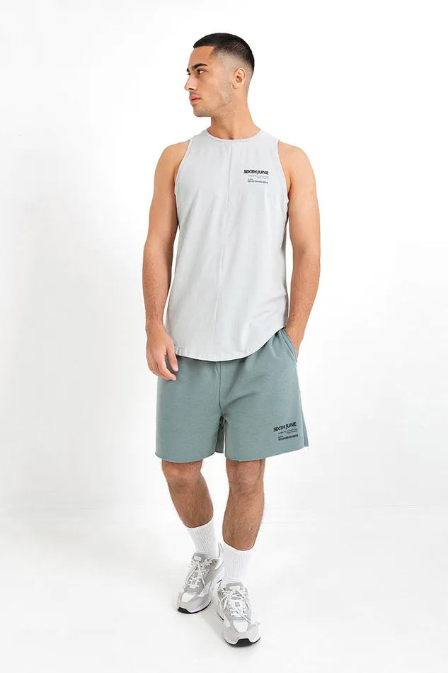 Men Sixth June Paris Shorts and Swimwear Barcode Irregular Edge Shorts Green Men Sixth June Paris Shorts and Swimwear Barcode Irregular Edge Shorts Green