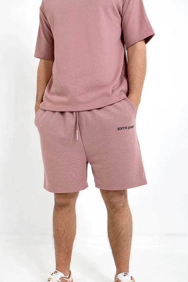 Men Sixth June Paris Shorts and Swimwear Logo Essential Shorts Pink Men Sixth June Paris Shorts and Swimwear Logo Essential Shorts Pink