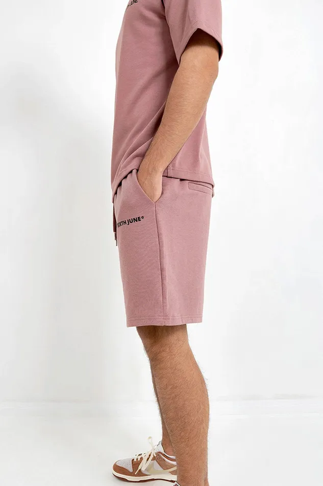 Men Sixth June Paris Shorts and Swimwear Logo Essential Shorts Pink Men Sixth June Paris Shorts and Swimwear Logo Essential Shorts Pink