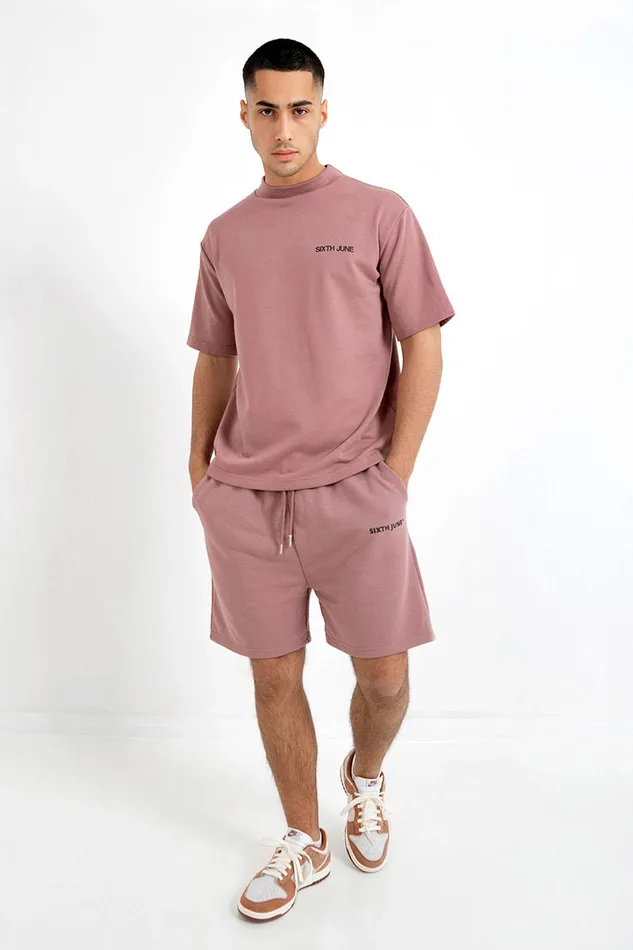 Men Sixth June Paris Shorts and Swimwear Logo Essential Shorts Pink Men Sixth June Paris Shorts and Swimwear Logo Essential Shorts Pink