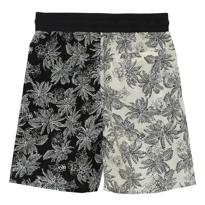 Men Sixth June Paris Shorts and Swimwear Tropical Bicolored Shorts Beige Black Multi Men Sixth June Paris Shorts and Swimwear Tropical Bicolored Shorts Beige Black Multi