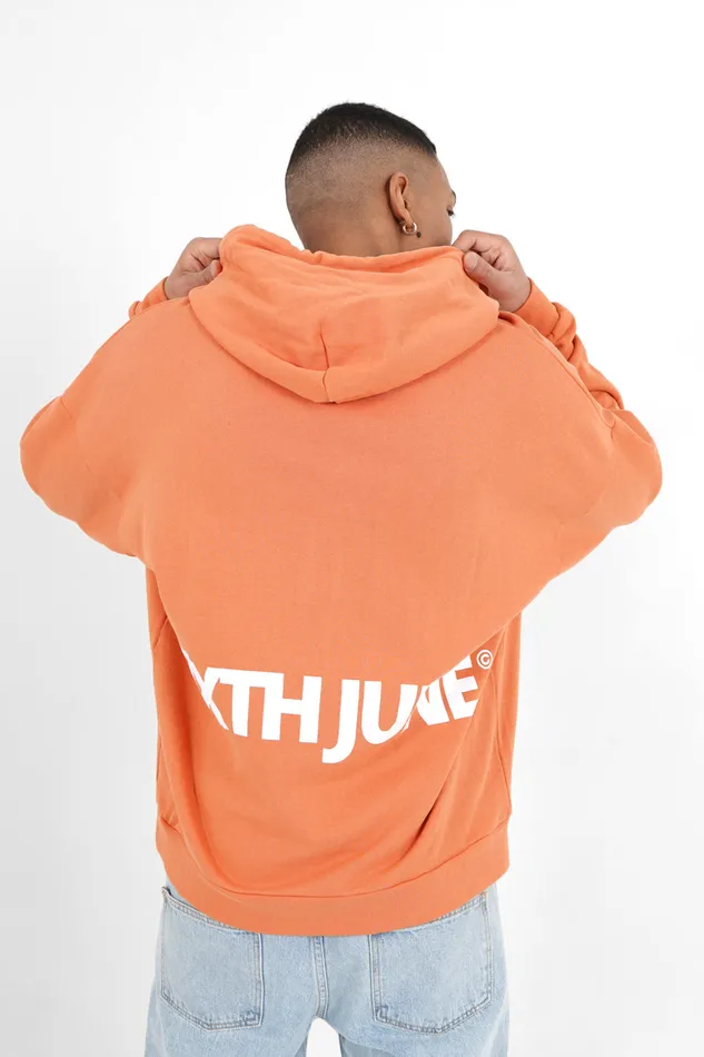 Men Sixth June Paris Sweats Knitwear Big Logo Sweatshirt Orange Men Sixth June Paris Sweats Knitwear Big Logo Sweatshirt Orange