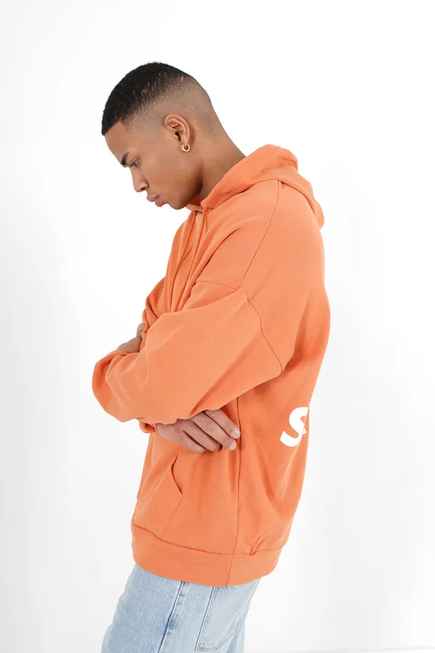 Men Sixth June Paris Sweats Knitwear Big Logo Sweatshirt Orange Men Sixth June Paris Sweats Knitwear Big Logo Sweatshirt Orange