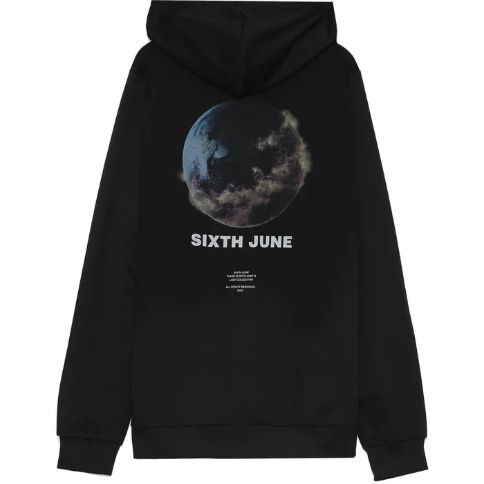 Men Sixth June Paris Sweats Knitwear Hearth Hoodie Black