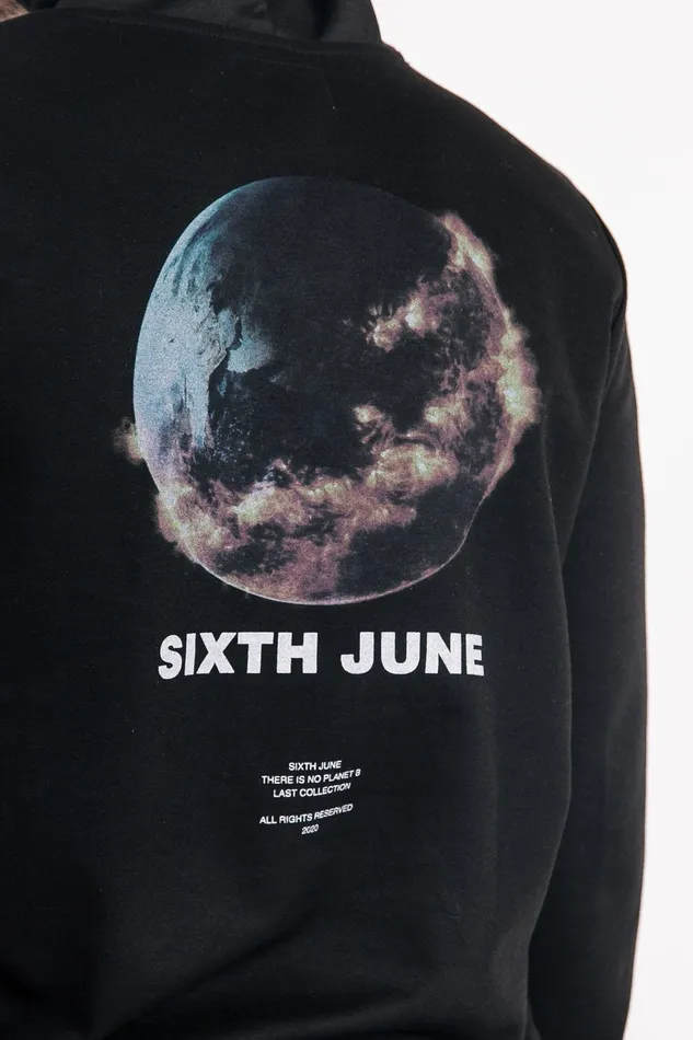 Men Sixth June Paris Sweats Knitwear Hearth Hoodie Black Men Sixth June Paris Sweats Knitwear Hearth Hoodie Black