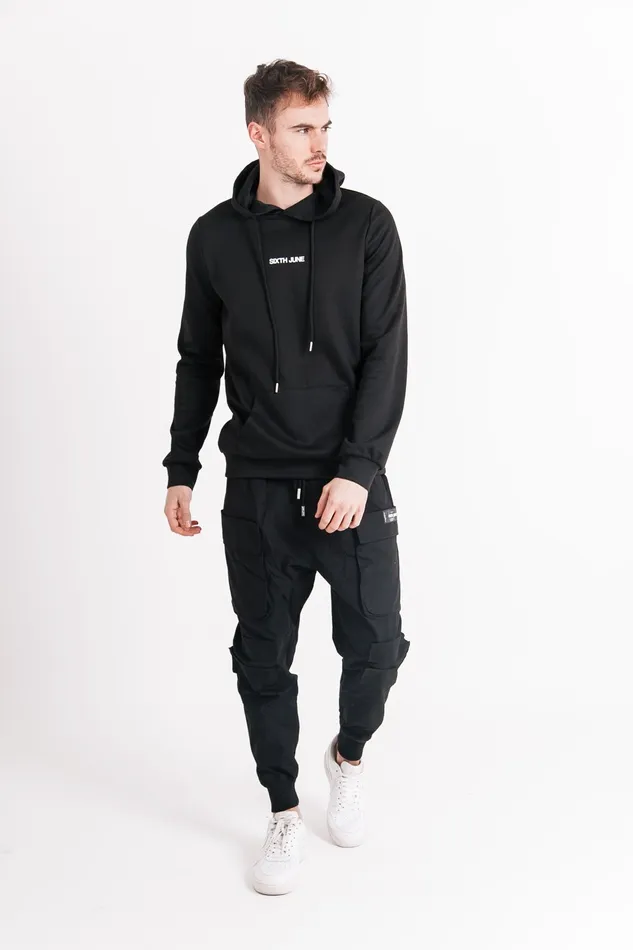 Men Sixth June Paris Sweats Knitwear Hearth Hoodie Black Men Sixth June Paris Sweats Knitwear Hearth Hoodie Black