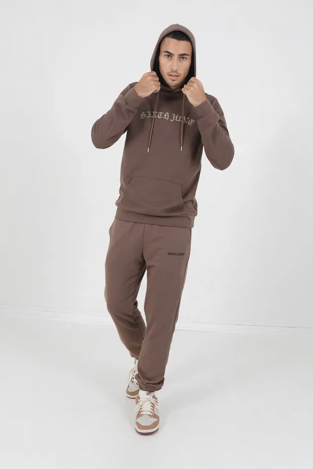 Men Sixth June Paris Sweats Knitwear Resurection Hoodie Brown Men Sixth June Paris Sweats Knitwear Resurection Hoodie Brown