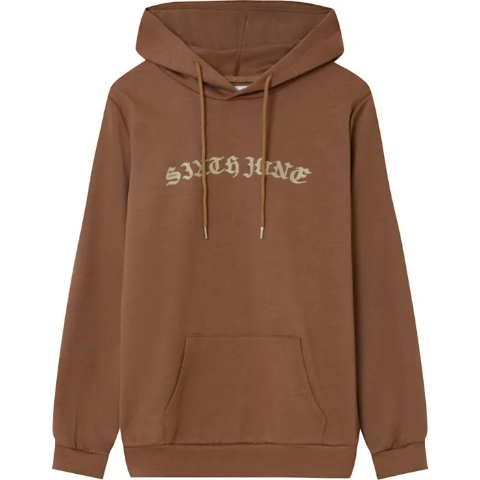 Men Sixth June Paris Sweats Knitwear Resurection Hoodie Brown Men Sixth June Paris Sweats Knitwear Resurection Hoodie Brown