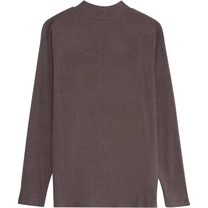 Men Sixth June Paris Sweats Knitwear Ribbed Collar Knitwear Taupe Grey Men Sixth June Paris Sweats Knitwear Ribbed Collar Knitwear Taupe Grey