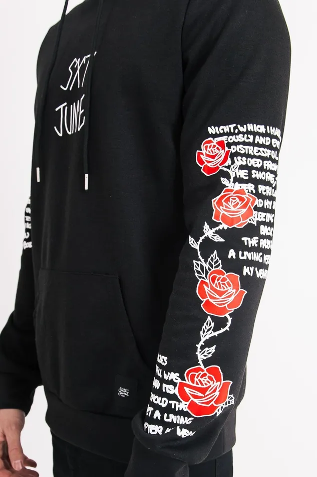 Men Sixth June Paris Sweats Knitwear Skull Print Hoodie White Black Men Sixth June Paris Sweats Knitwear Skull Print Hoodie White Black