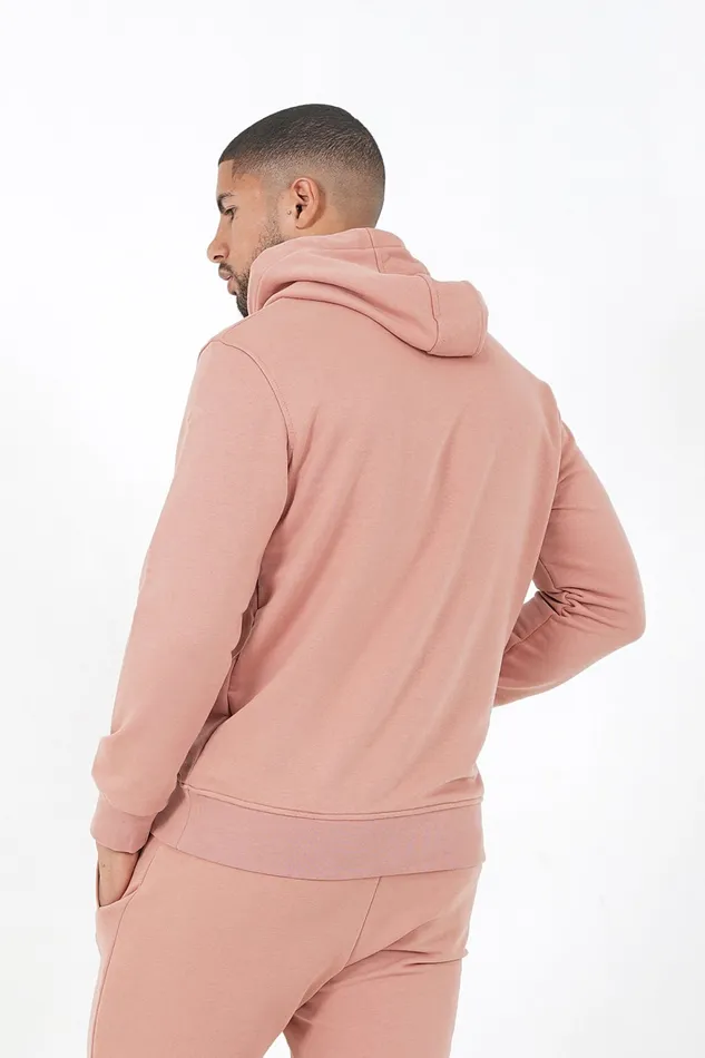 Men Sixth June Paris Sweats Knitwear Soft Embroidered Logo Hoodie Pink Men Sixth June Paris Sweats Knitwear Soft Embroidered Logo Hoodie Pink