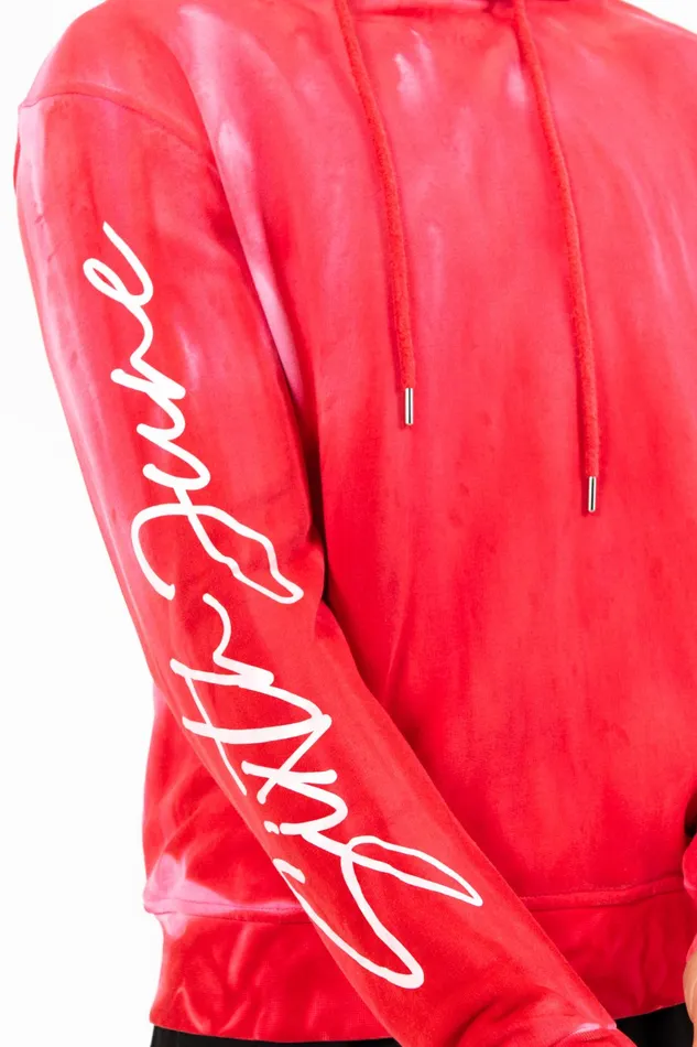 Men Sixth June Paris Sweats Knitwear Washed Hoodie Red Men Sixth June Paris Sweats Knitwear Washed Hoodie Red