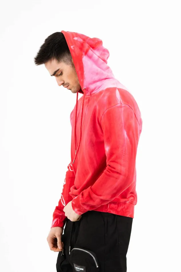 Men Sixth June Paris Sweats Knitwear Washed Hoodie Red Men Sixth June Paris Sweats Knitwear Washed Hoodie Red