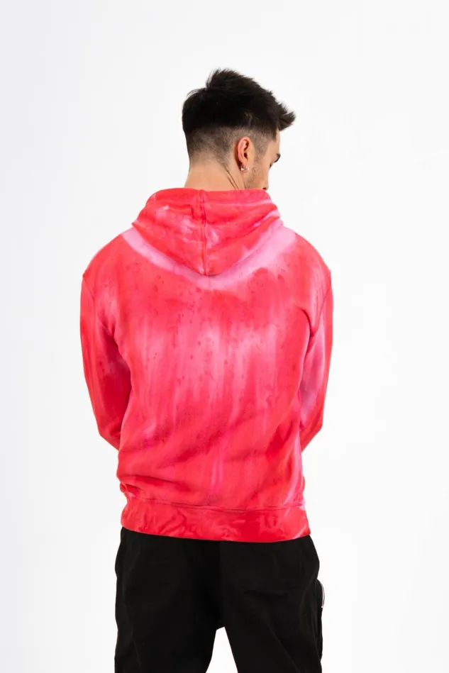 Men Sixth June Paris Sweats Knitwear Washed Hoodie Red Men Sixth June Paris Sweats Knitwear Washed Hoodie Red