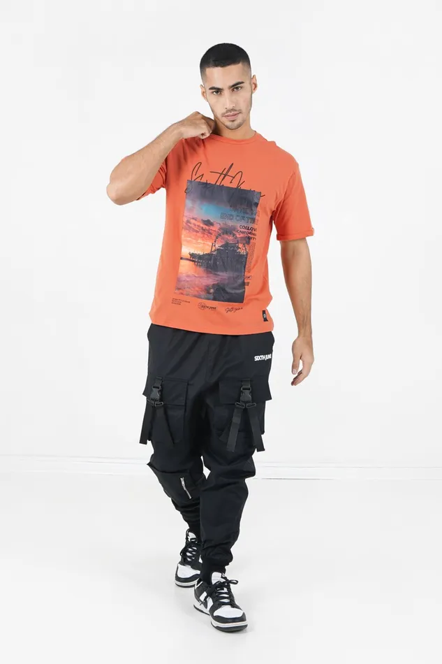Men Sixth June Paris Tops California Sunset Tshirt Orange Men Sixth June Paris Tops California Sunset Tshirt Orange