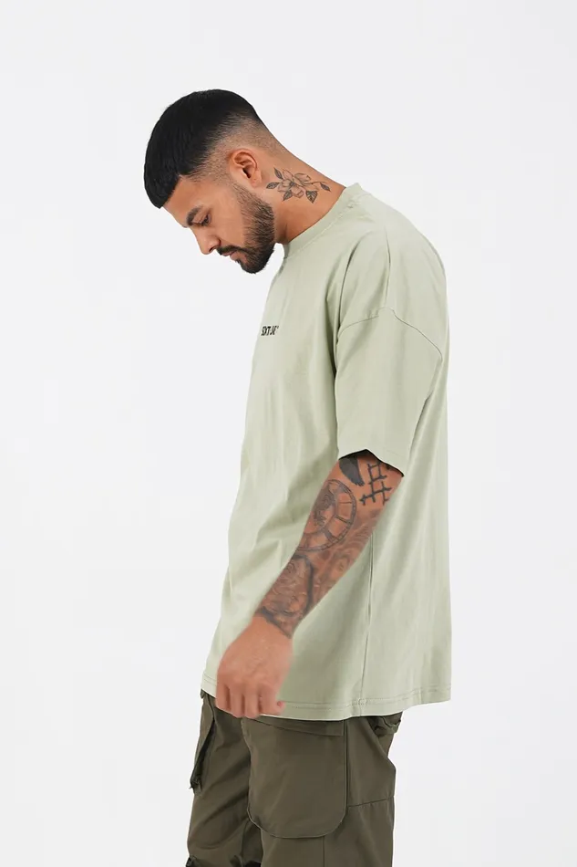 Men Sixth June Paris Tops Large Logo Tshirt Green Men Sixth June Paris Tops Large Logo Tshirt Green