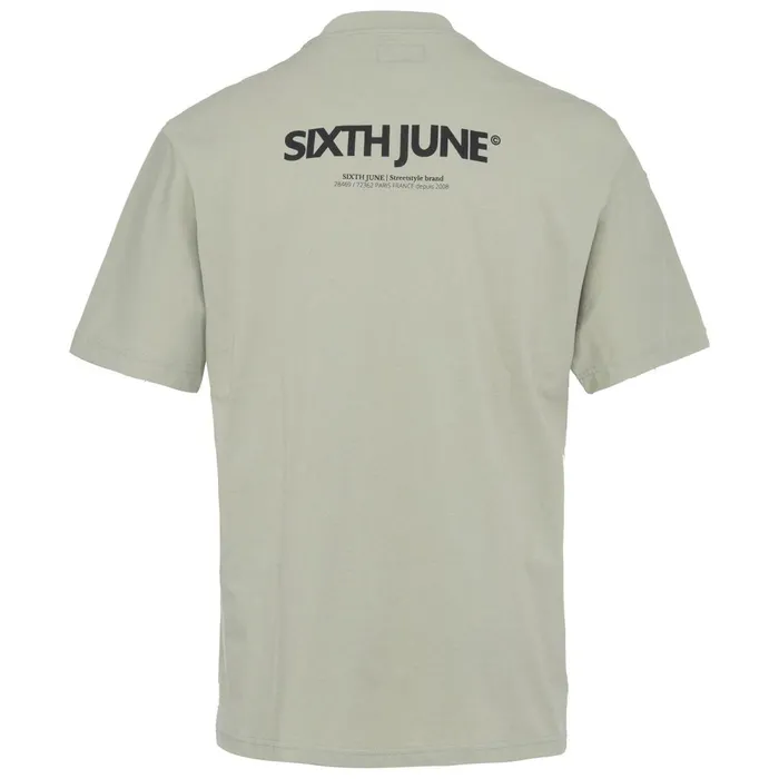 Men Sixth June Paris Tops Large Logo Tshirt Green Men Sixth June Paris Tops Large Logo Tshirt Green