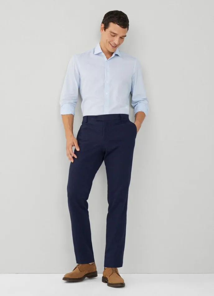 Men Slim Fit Fine Stripe Shirt Bluewhite Hackett London Shirts