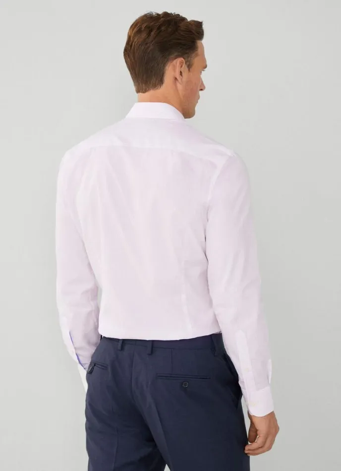 Men Slim Fit Striped Shirt Bluepink Hackett London Shirts