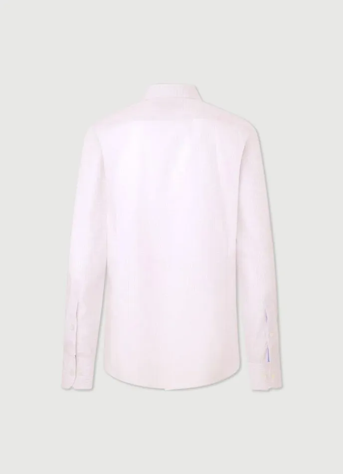 Men Slim Fit Striped Shirt Bluepink Hackett London Shirts