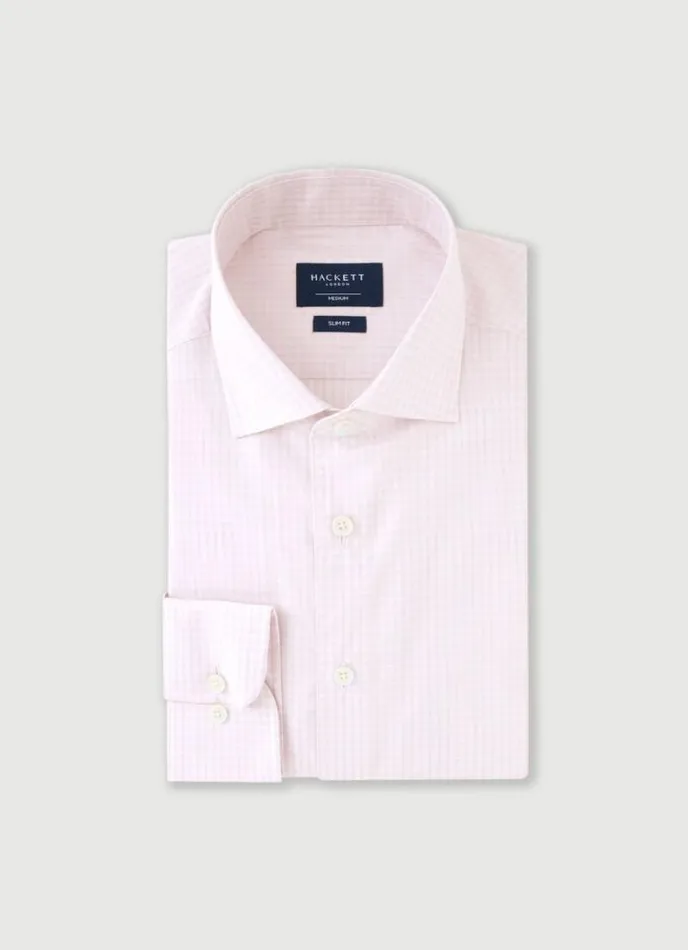 Men Slim Fit Striped Shirt Bluepink Hackett London Shirts