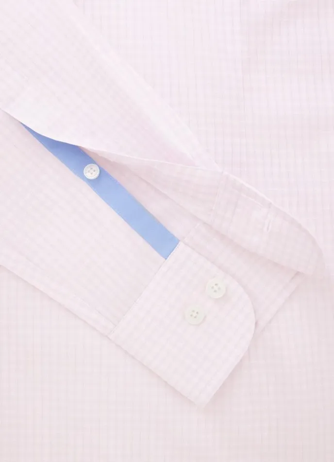 Men Slim Fit Striped Shirt Bluepink Hackett London Shirts