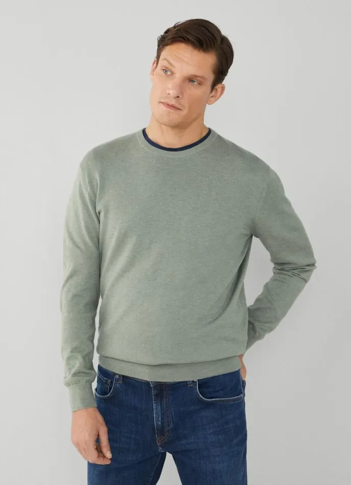 Men Slim Fit Vintage Jeans With Worn Look Denim Blue Hackett London Trousers and Chinos