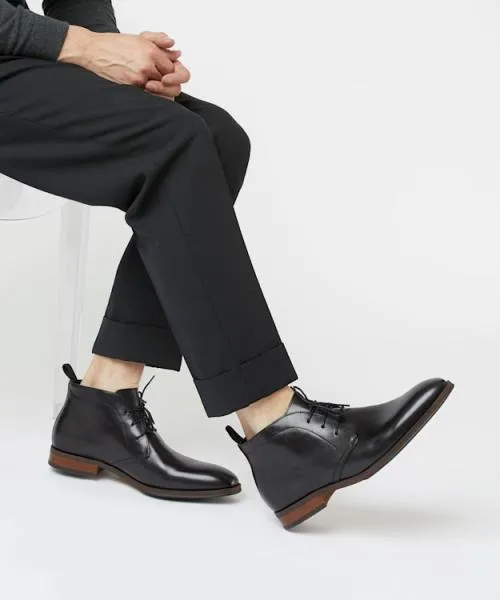 Men Smart Boots Dune London Marching 8211 Black Black Men Smart Boots Dune London Marching 8211 Black Black
