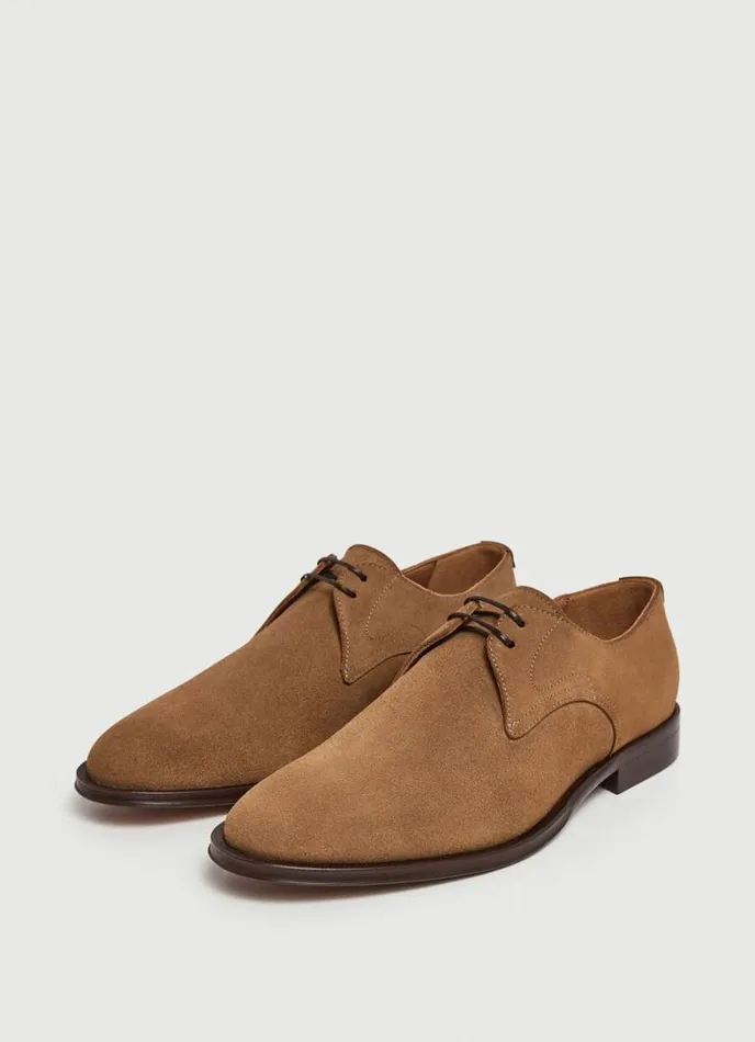 Men Suede Bluchers Sand Beige Hackett London Casual Shoes