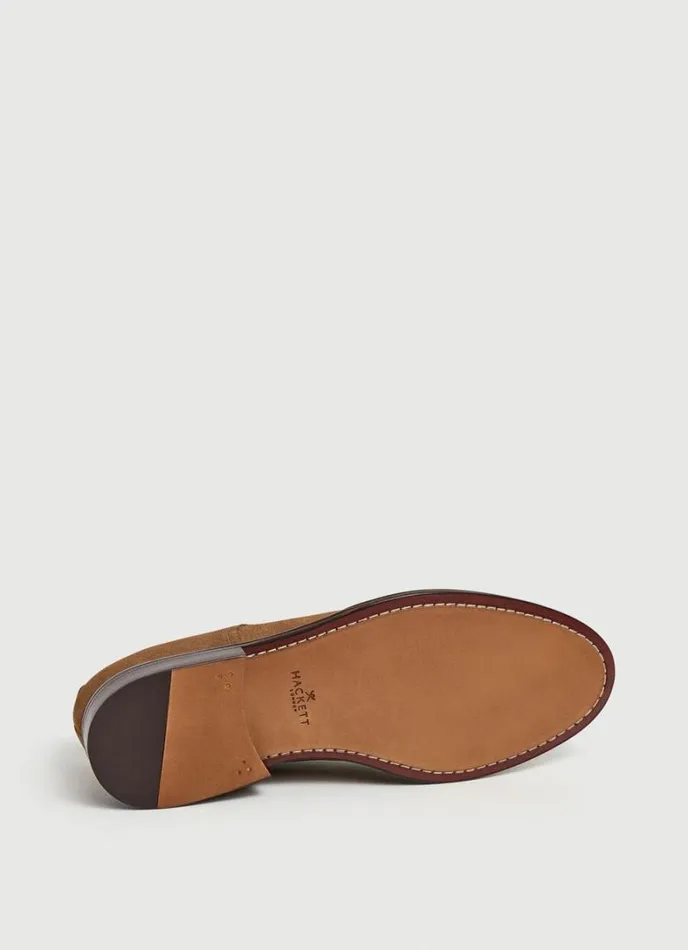 Men Suede Bluchers Sand Beige Hackett London Casual Shoes