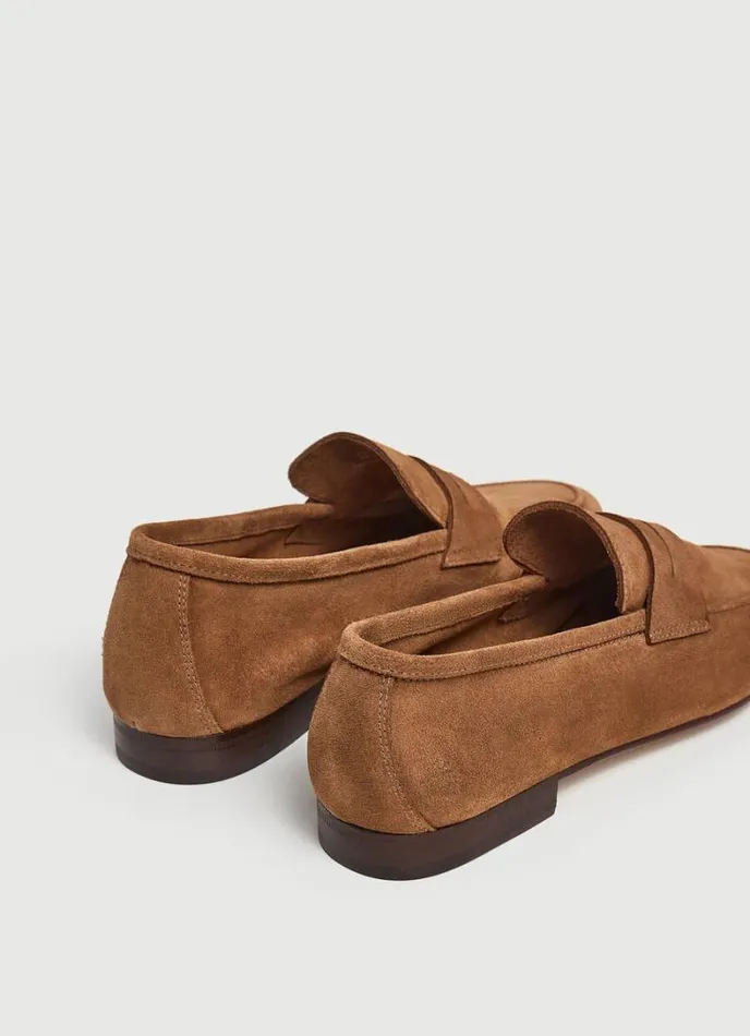Men Suede Moccasins Cognac Brown Hackett London Casual Shoes