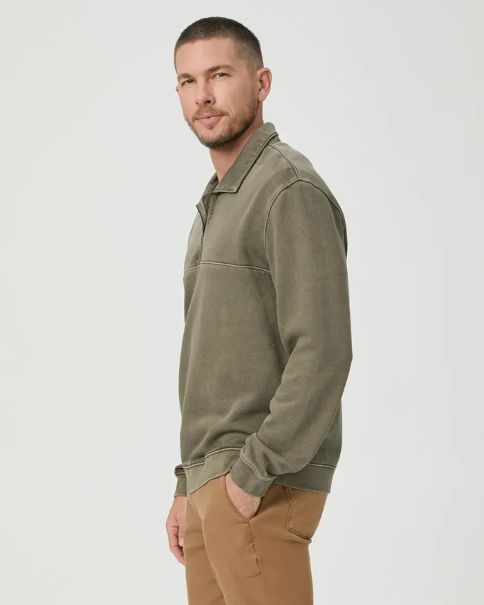 Men Sweaters and Sweatshirts PAIGE Davion Quarter Zip Pullover 8211 Vintage White Sage Men Sweaters and Sweatshirts PAIGE Davion Quarter Zip Pullover 8211 Vintage White Sage