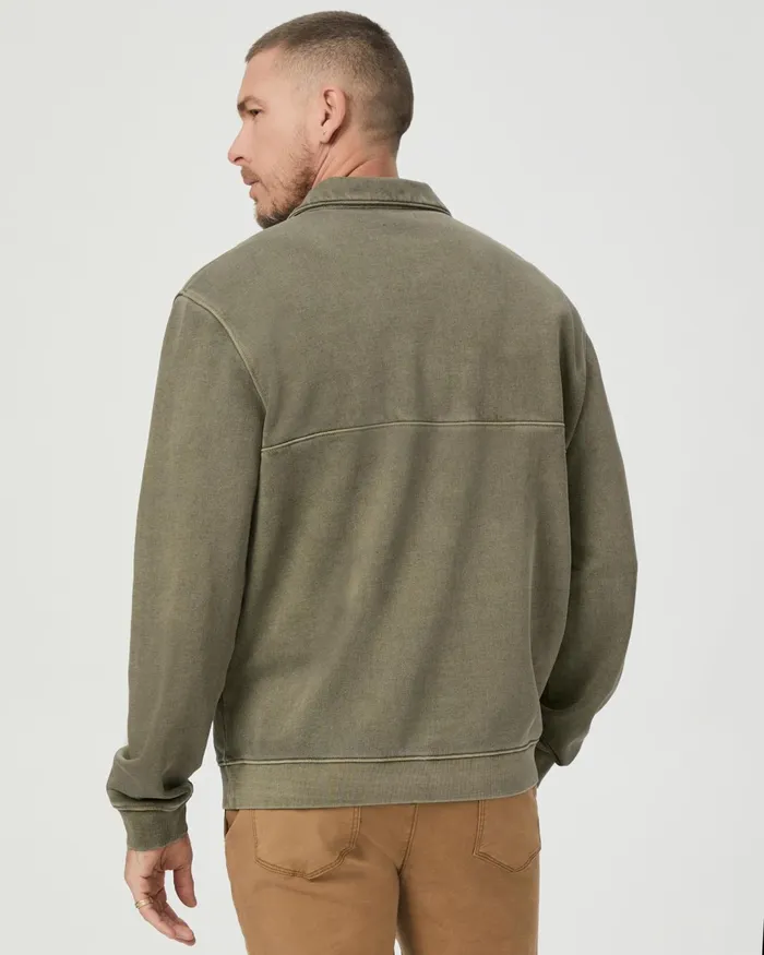 Men Sweaters and Sweatshirts PAIGE Davion Quarter Zip Pullover 8211 Vintage White Sage Men Sweaters and Sweatshirts PAIGE Davion Quarter Zip Pullover 8211 Vintage White Sage