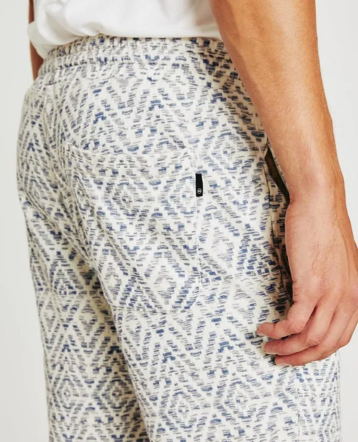 Men Sweatpants AG Jeans Kenji Sweatpant Diamond Chevron Blue Multi Men Sweatpants AG Jeans Kenji Sweatpant Diamond Chevron Blue Multi