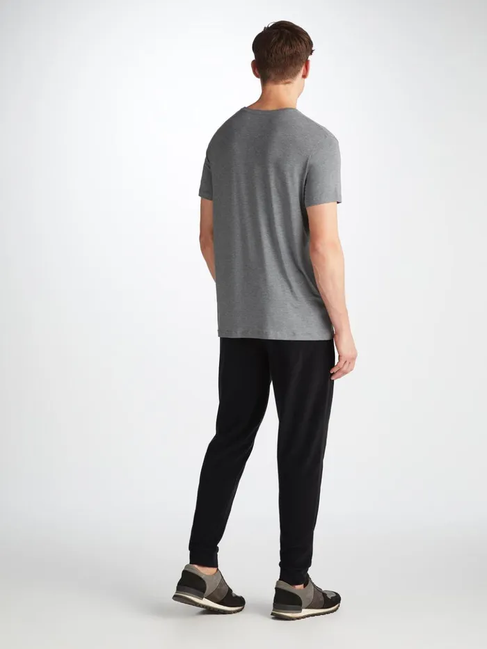 Men Sweatpants Isaac Terry Cotton Black Derek Rose Casual Pants
