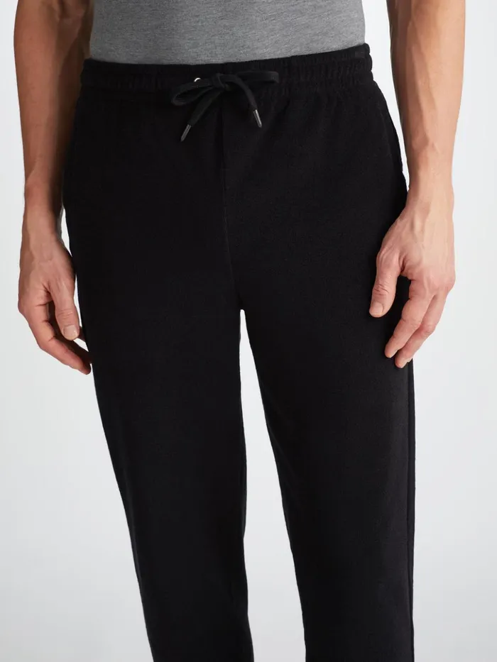 Men Sweatpants Isaac Terry Cotton Black Derek Rose Casual Pants