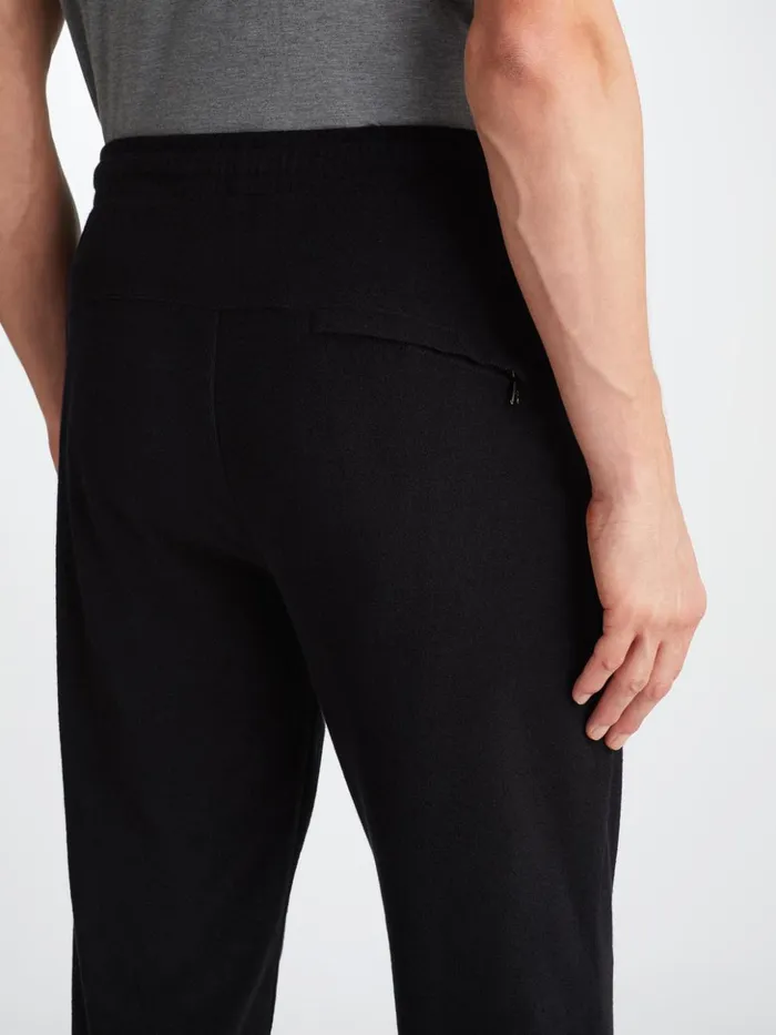 Men Sweatpants Isaac Terry Cotton Black Derek Rose Casual Pants