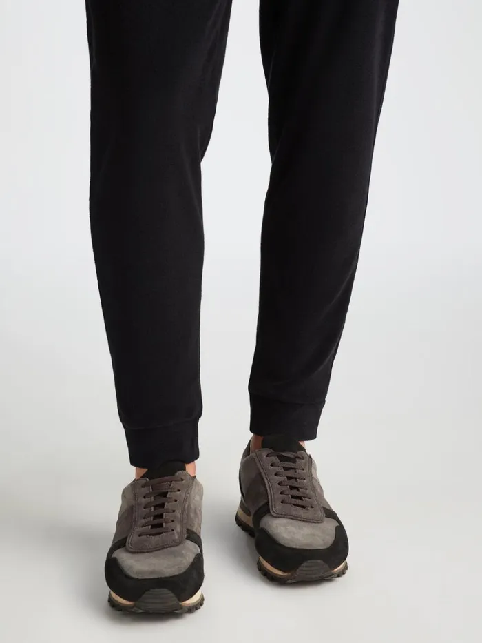 Men Sweatpants Isaac Terry Cotton Black Derek Rose Casual Pants