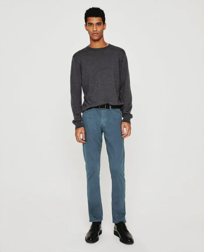 Men Sweatshirts AG Jeans Beck Crew Heather Charcoal Men Sweatshirts AG Jeans Beck Crew Heather Charcoal