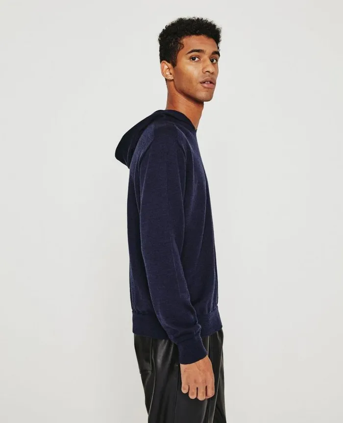 Men Sweatshirts AG Jeans Beck Hoodie Deep Navy Men Sweatshirts AG Jeans Beck Hoodie Deep Navy
