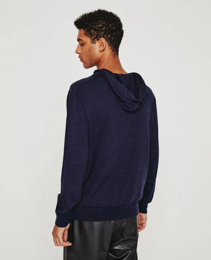 Men Sweatshirts AG Jeans Beck Hoodie Deep Navy Men Sweatshirts AG Jeans Beck Hoodie Deep Navy