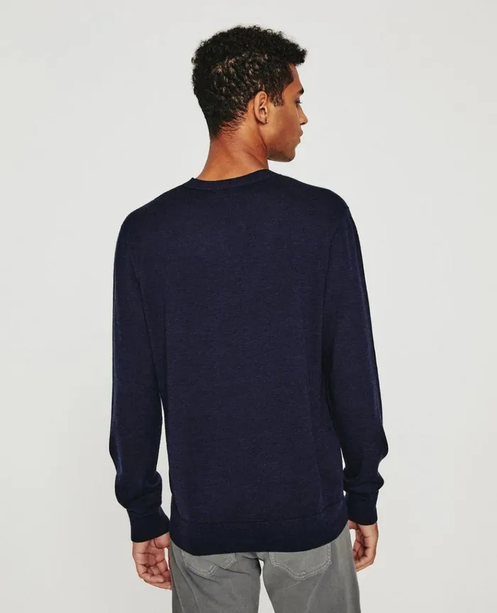 Men Sweatshirts AG Jeans Beck Vee Deep Navy Men Sweatshirts AG Jeans Beck Vee Deep Navy