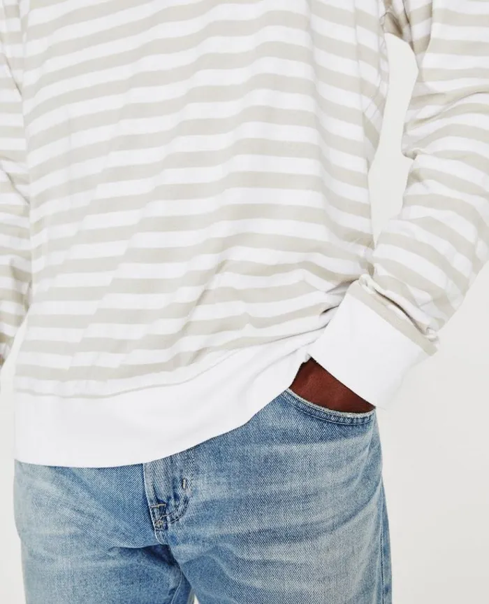 Men Sweatshirts AG Jeans Wesley Pullover True WhitePale Smoke Men Sweatshirts AG Jeans Wesley Pullover True WhitePale Smoke