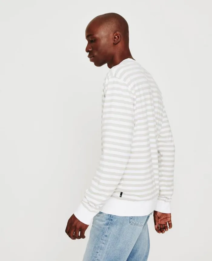 Men Sweatshirts AG Jeans Wesley Pullover True WhitePale Smoke Men Sweatshirts AG Jeans Wesley Pullover True WhitePale Smoke