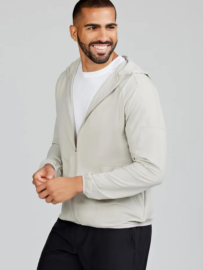 Men Swift Lightweight Hooded Windbreaker Jacket Tasc Performance Running Training